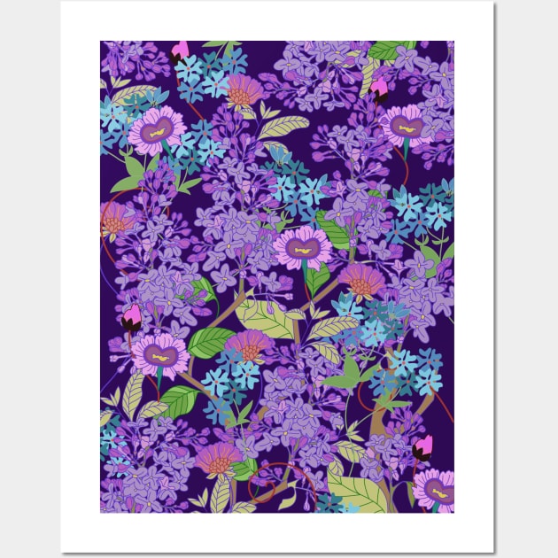 purple lilac flower Wall Art by IncognitobyE